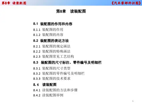 电子教案与课件：8.《汽车零部件识图》第八章 读装配图