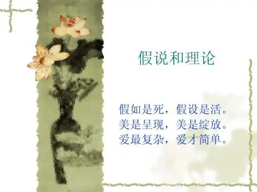 假说和理论