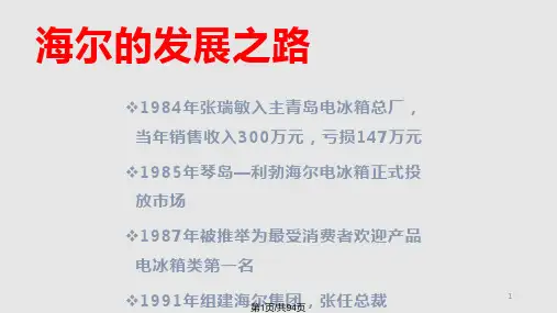 海尔的管理制PPT课件