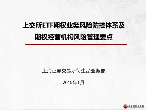 上交所股票期权风险控制业务介绍