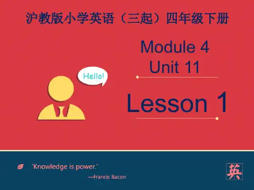 牛津上海版(深圳)四下Unit 11《Children’s Day》ppt课件