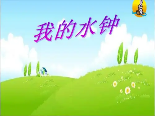 小学五年级科学实验制作小水钟精美课件