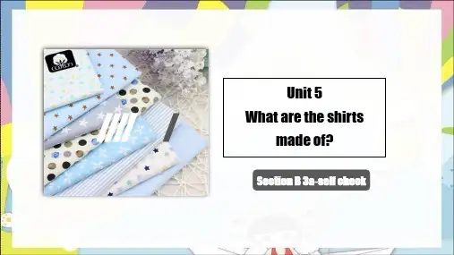 Unit5SectionB3aselfcheck课件人教版英语九年级全册