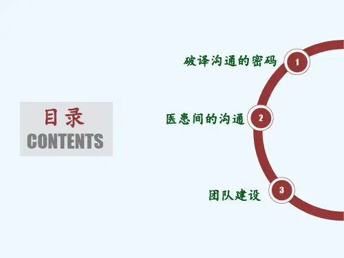 医患沟通与团队建设尹梅