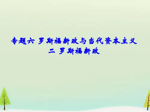 高中历史必修二《专题六罗斯福新政与当代资本主义二罗斯福新政》815人民版PPT课件