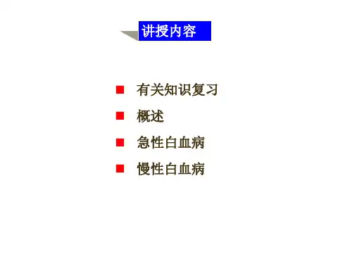 白血病Leukemia专题知识
