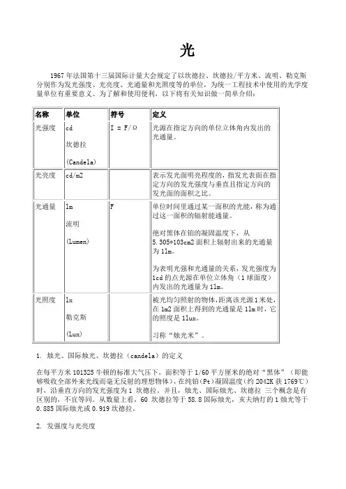 灯具基础知识