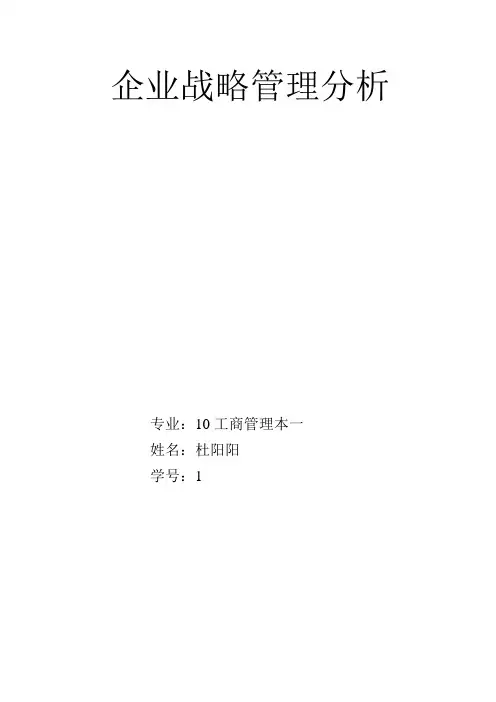 淘宝企业战略分析
