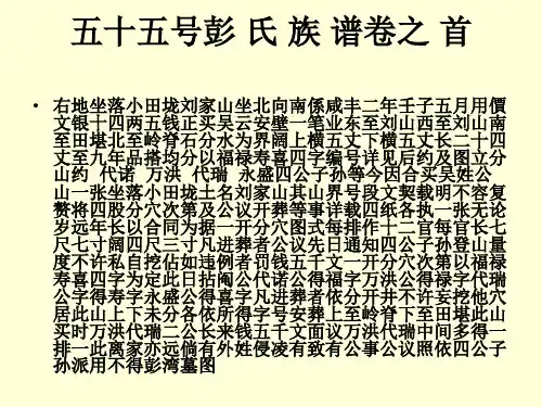 彭民族谱2