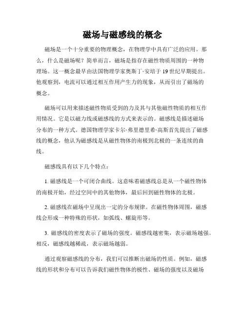 磁场与磁感线的概念