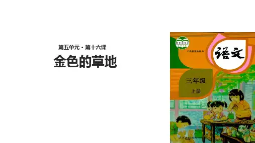 部编版三年级语文上册第16课《金色的草地》优质PPT