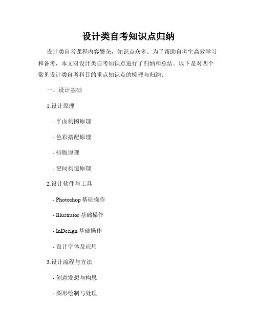 设计类自考知识点归纳