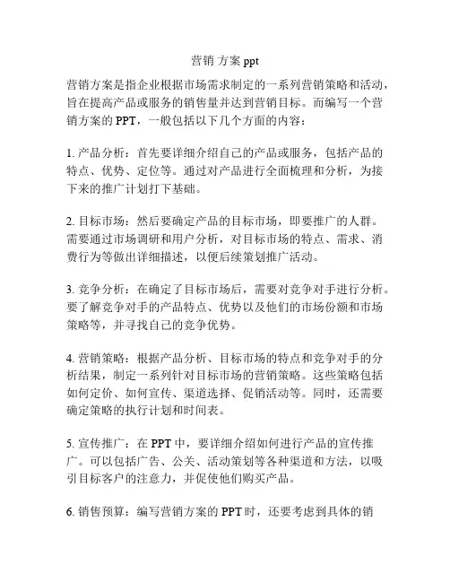 营销 方案 ppt