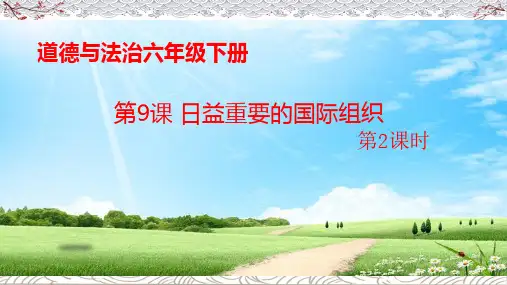 2020年春部编版小学六年级下册道德与法治第九课《日益重要的国际组织》第2课时教学课件