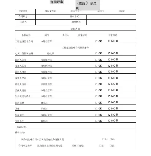 合同交底记录