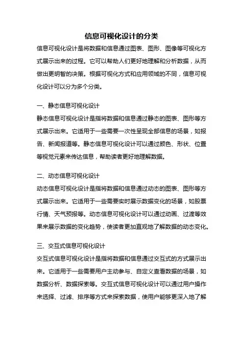 信息可视化设计的分类