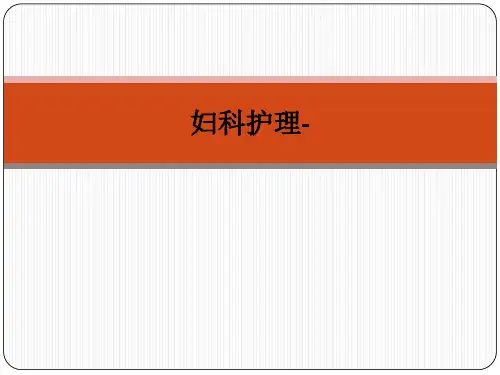 妇科护理-PPT课件