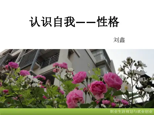 认识自我之性格PPT(34张)