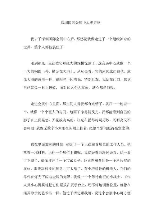 深圳国际会展中心观后感