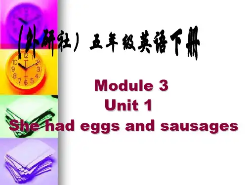 Module3unit1she had eggs and sausages.