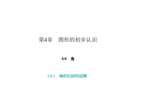 角的比较和运算PPT课件(华师大版)