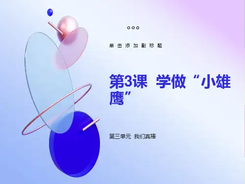 人教版小学品德与生活二年级上册《学做“小雄鹰”》