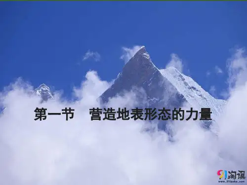 课件8：4.1 营造地表形态的力量