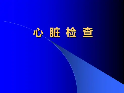 心脏查体PPT模板教案