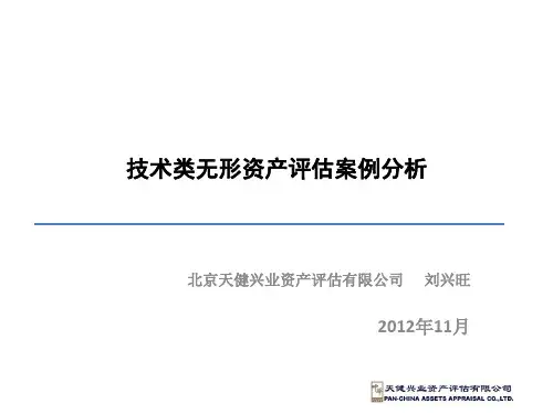 技术类无形资产评估案例分析