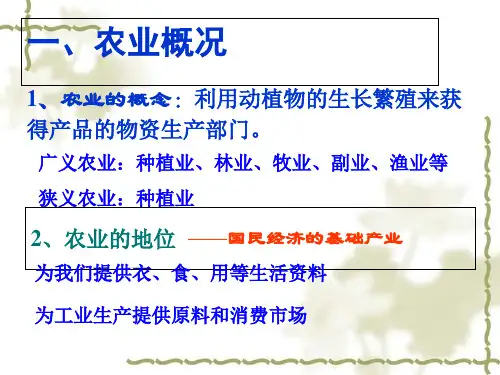 中国地理之中国的农业