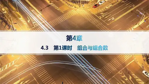 2024-2025学年高二数学选择性必修第一册(配湘教版)课件4.3第1课时组合与组合数