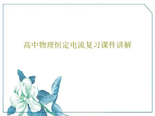 高中物理恒定电流复习课件讲解共27页