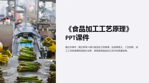 《食品加工工艺原理》课件