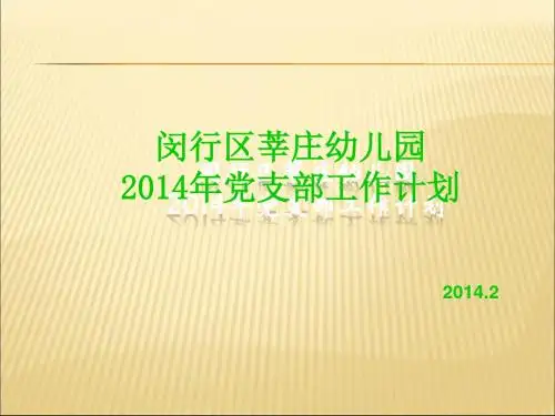 2014党支部计划