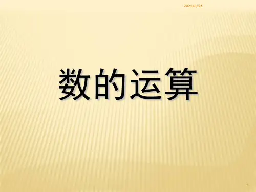 (赛课课件)六年级下册数学《数的运算》 (共47张PPT)