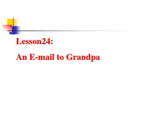 新冀教版八年级英语下册lesson24精品课件