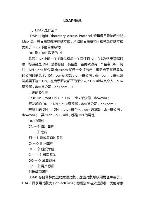 LDAP概念