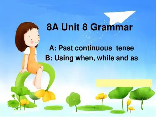 牛津译林版8A Unit8 Grammar课件