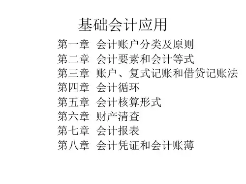 会计账户分类与原则PPT(27张)