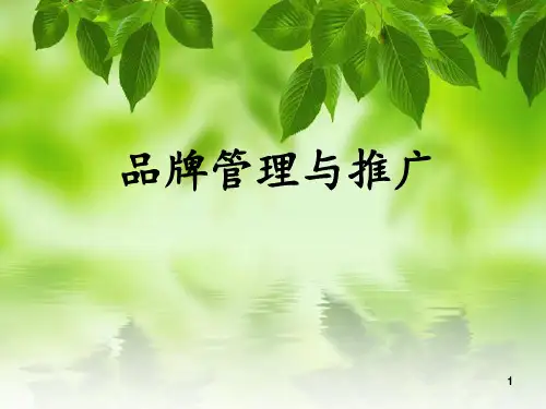 品牌管理与推广ppt课件