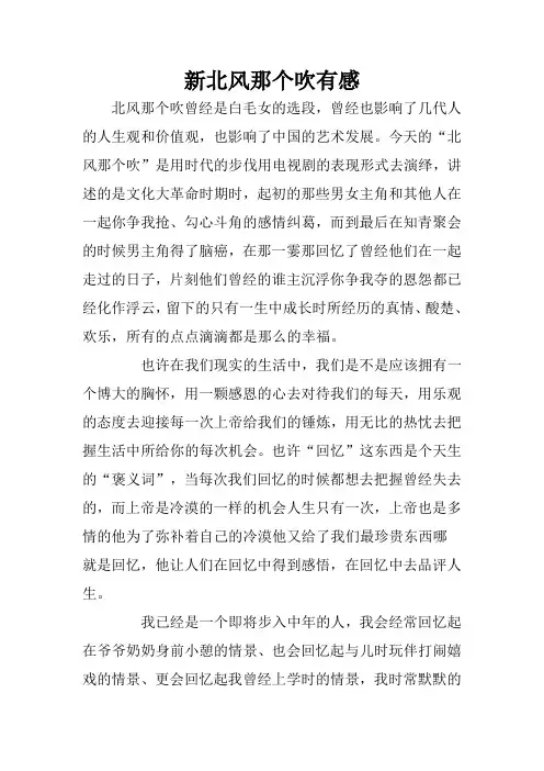 北风那个吹