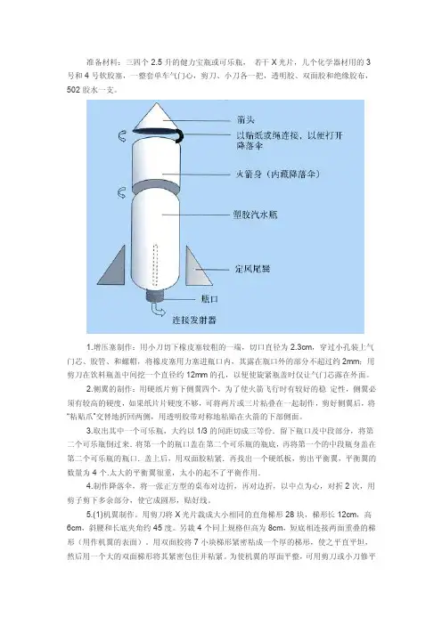 水火箭制作及使用（配图）
