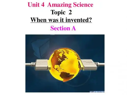 仁爱版九年级上Unit4 Topic2 Section A课件(共26张PPT)
