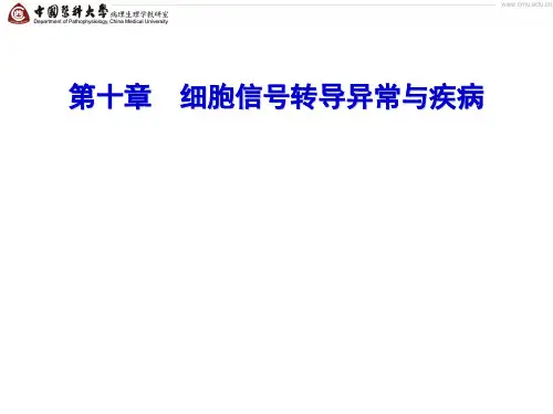 病理生理课件细胞信号转导异常与疾病