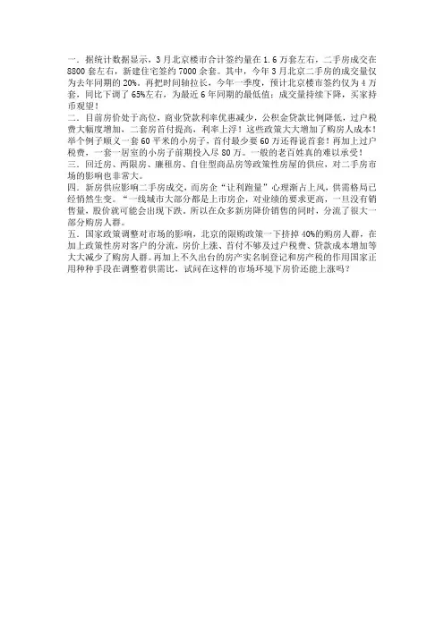 2014年房子价格的走向