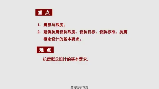 建筑结构抗震基本知识PPT课件