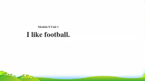 外研版一年级英语下册Module9unit1ilikefootball课件1