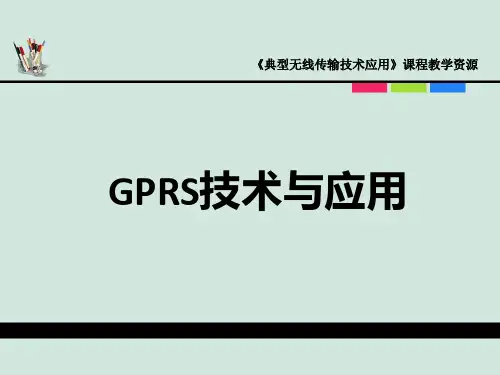 典型无线传输技术应用第一讲 GPRS技术及应用