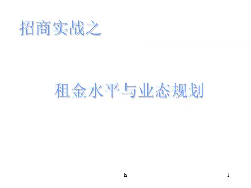 《商业地产全面课程》PPT课件