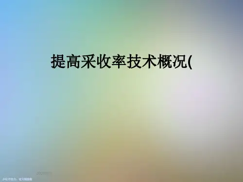 提高采收率技术概况(
